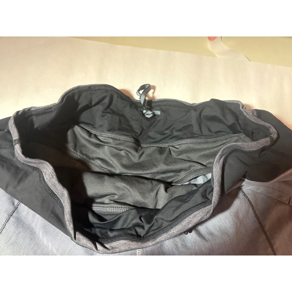 Lululemon Gray Herringbone Running Athletic Shorts Size 10 Women's - Picture 6 of 6